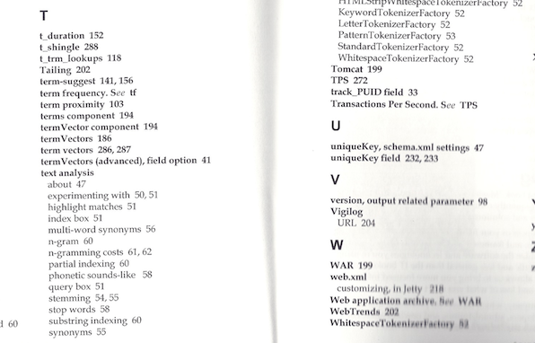Figure 1, traditional back-of-the-book index
